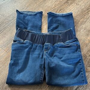 Maternity Old Navy Women's Dark Blue Boot Cut Jeans